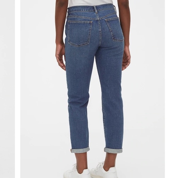 Gap Mid Rise Girlfriend Jeans Sz 29 Tall - Picture 4 of 8